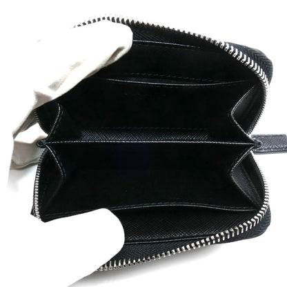 PRADA プラダ サフィアーノエンボス トライアングル コインケース ブラック 2MM003_2DIQ_F0002 IC ユニセックス【中古】【美品】