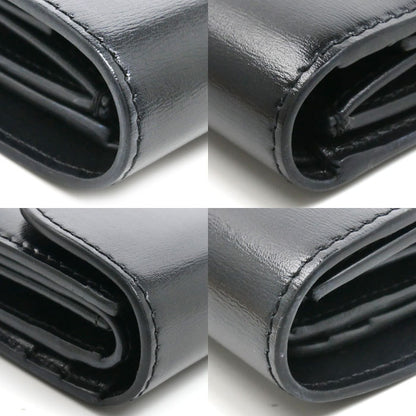 CELINE セリーヌ スモールフラップウォレット トリオンフ 三つ折り財布 ブラック 10D783DPV.38NO レディース【中古】【美品】