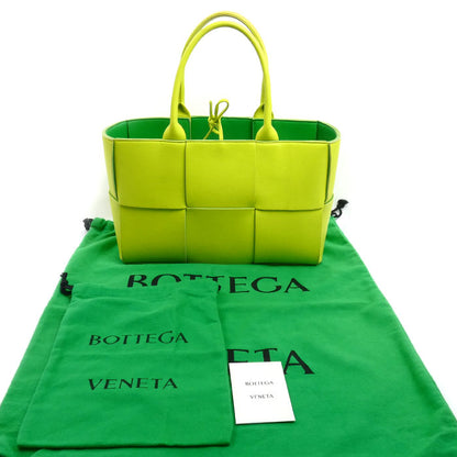 BOTTEGAVENETA ボッテガヴェネタ スモール アルコ トートバッグ アシッドキウイ グリーン 652867 IC レディース【中古】