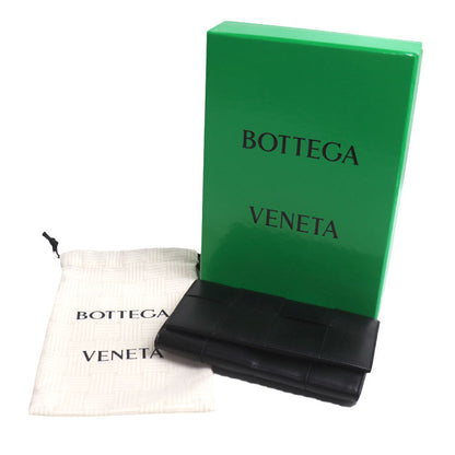 BOTTEGAVENETA ボッテガヴェネタ マキシイントレ 長財布 ブラック 749463VBWD288803 メンズ【中古】【美品】