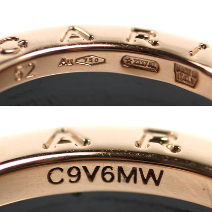 BVLGARI ブルガリ K18PG ピンクゴールド セラミック B-ZERO1 ビーゼロワン 2バンド リング・指輪 347037 11.5号 52 7.9g レディース【中古】【美品】