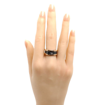 BVLGARI ブルガリ K18PG ピンクゴールド セラミック B-ZERO1 ビーゼロワン 2バンド リング・指輪 347037 11.5号 52 7.9g レディース【中古】【美品】