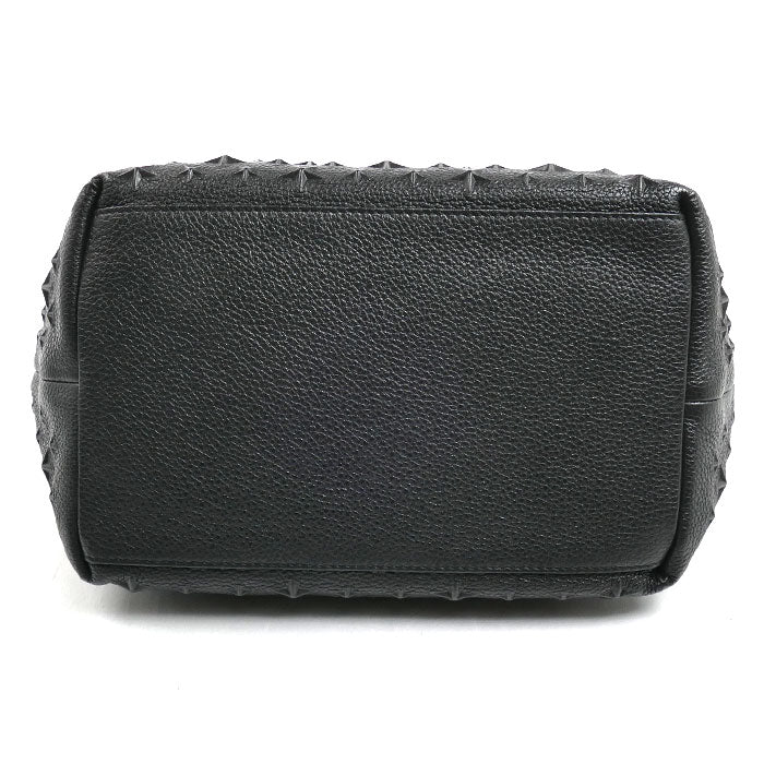 JIMMY CHOO ジミーチュウ ソフィア スモール スターエンボス トートバッグ ブラック レディース【中古】【美品】