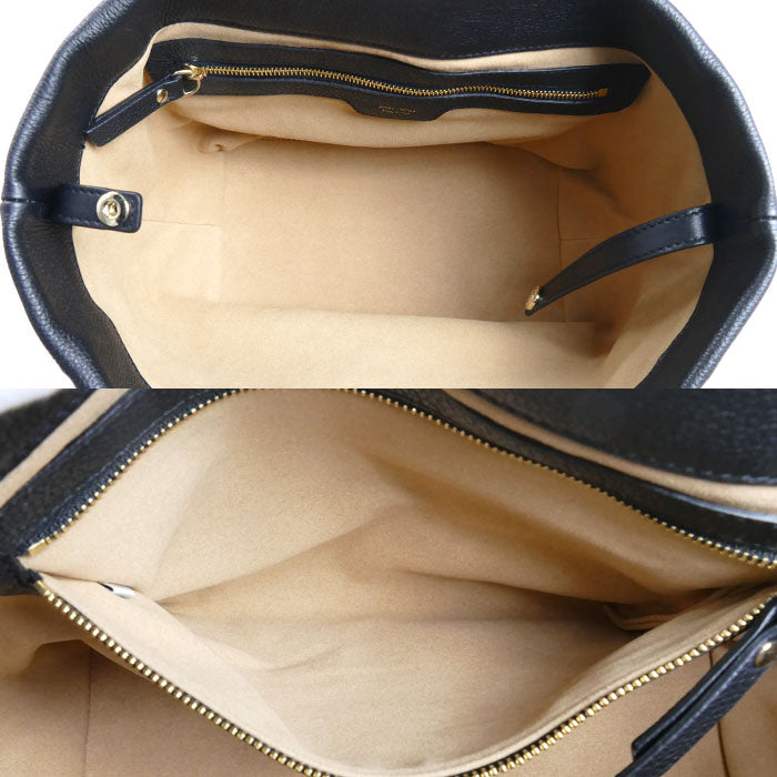 JIMMY CHOO ジミーチュウ ソフィア スモール スターエンボス トートバッグ ブラック レディース【中古】【美品】