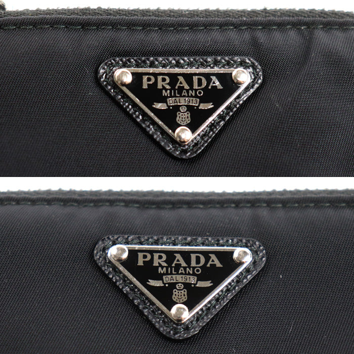 PRADA プラダ Re-Nylon ネックストラップ付 フォンケース ショルダーバッグ ブラック 2TT091 2DMI F0002 IC レディース【中古】