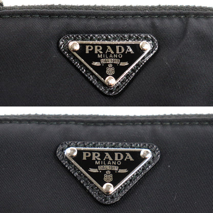 PRADA プラダ Re-Nylon ネックストラップ付 フォンケース ショルダーバッグ ブラック 2TT091 2DMI F0002 IC レディース【中古】