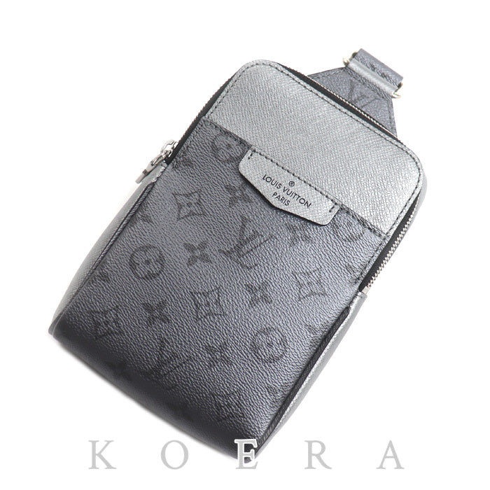 LOUIS VUITTON ルイ・ヴィトン アウトドア スリングバッグ ボディバッグ タイガラマ グレー/シルバー M30833 IC メンズ【中古】