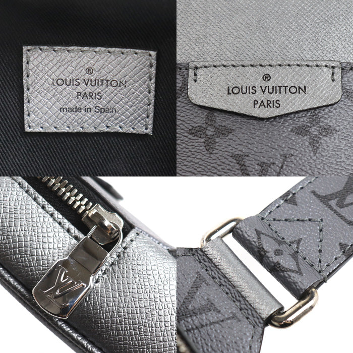 LOUIS VUITTON ルイ・ヴィトン アウトドア スリングバッグ ボディバッグ タイガラマ グレー/シルバー M30833 IC メンズ【中古】
