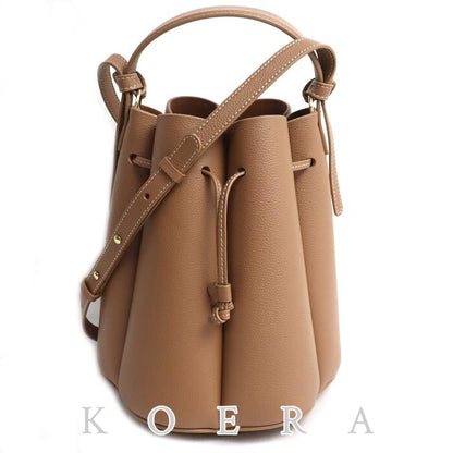 POLENE ポレーヌ カヌレ 2Wayショルダーバッグ キャメル ヌメロ・ユイット レディース【中古】【美品】