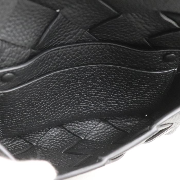 BOTTEGAVENETA ボッテガヴェネタ マキシイントレチャート ディアゴ ボディバッグ ブラック 805773V4FV18803 IC ベルトバッグ メンズ【中古】【美品】