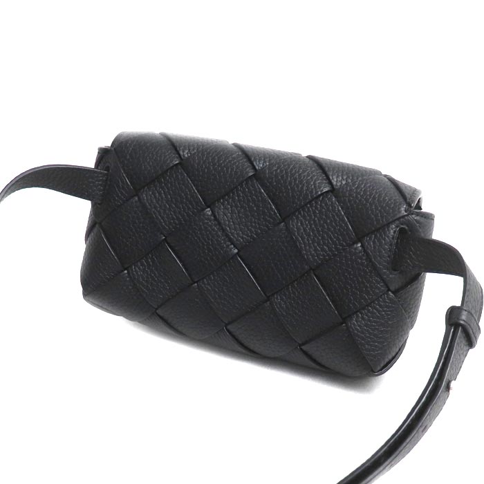 BOTTEGAVENETA ボッテガヴェネタ マキシイントレチャート ディアゴ ボディバッグ ブラック 805773V4FV18803 IC ベルトバッグ メンズ【中古】【美品】
