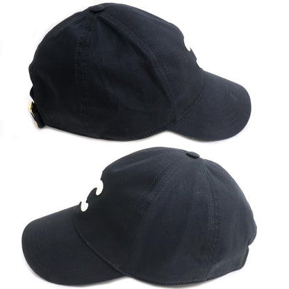 CELINE セリーヌ トリオンフ キャップ ベースボール ブラック 2AUT6969P.38NO M ユニセックス【中古】