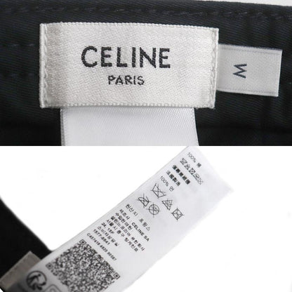 CELINE セリーヌ トリオンフ キャップ ベースボール ブラック 2AUT6969P.38NO M ユニセックス【中古】