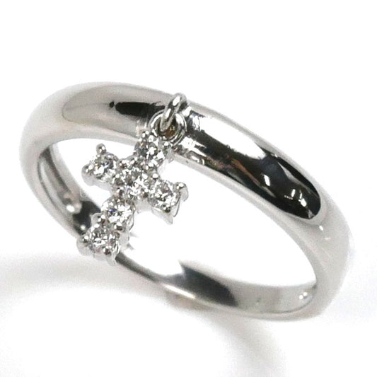 Vendome Aoyama ヴァンドーム青山 Pt900プラチナ スイングクロス ダイヤ リング・指輪 ダイヤモンド 8号 3.1g レディース【中古】