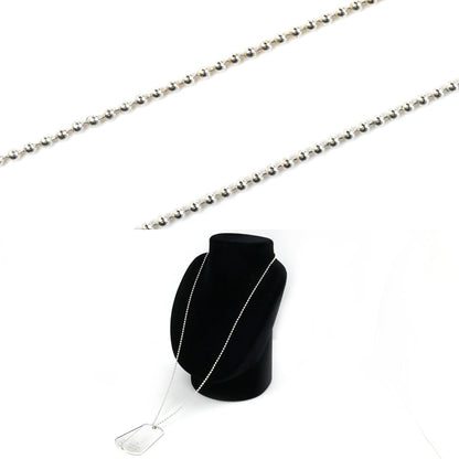 GUCCI グッチ シルバー925 ダブル ドッグタグ ネックレス 50.6g 60cm メンズ【中古】