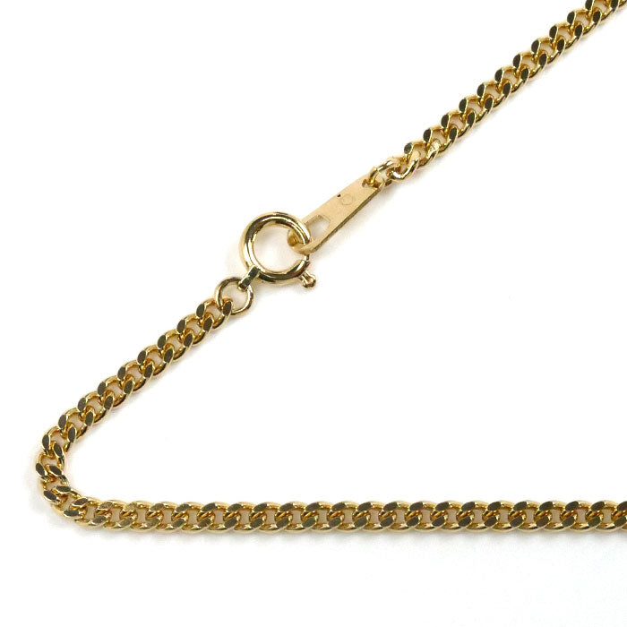 K18YG イエローゴールド ネックレス 喜平2面カット 15.1g 60cm メンズ【中古】