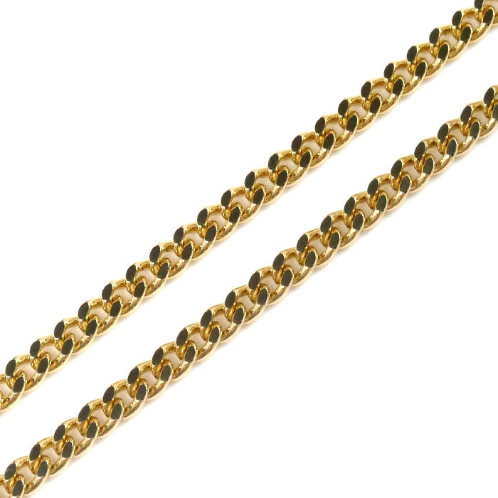 K18YG イエローゴールド ネックレス 喜平2面カット 15.1g 60cm メンズ【中古】