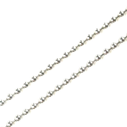 Pt850プラチナ ネックレス ボール 4.4g 40cm レディース【中古】