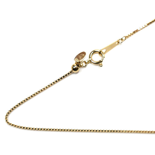 K18YG イエローゴールド ネックレス ベネチアン 2.1g ～45cm フリーチェーン レディース【中古】