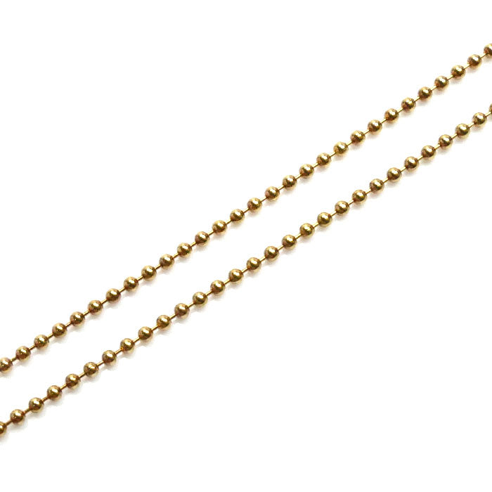 K18YG イエローゴールド ネックレス ボール 1.7g 40cm レディース【中古】