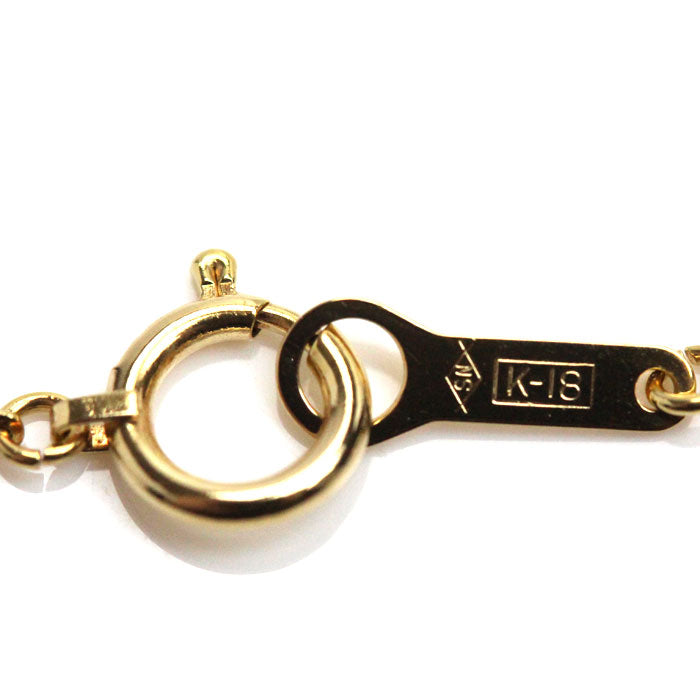 K18YG イエローゴールド ネックレス ボール 1.7g 40cm レディース【中古】