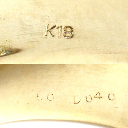 K18YG イエローゴールド サファイア ダイヤ リング・指輪 サファイア0.90ct ダイヤモンド0.40ct 22号 11.9g メンズ【中古】【美品】