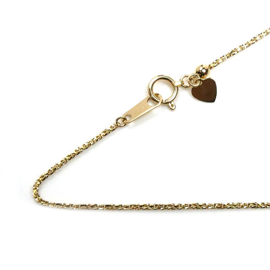 K18YG イエローゴールド ロング ネックレス 4.9g ～70cm デザイン レディース【中古】