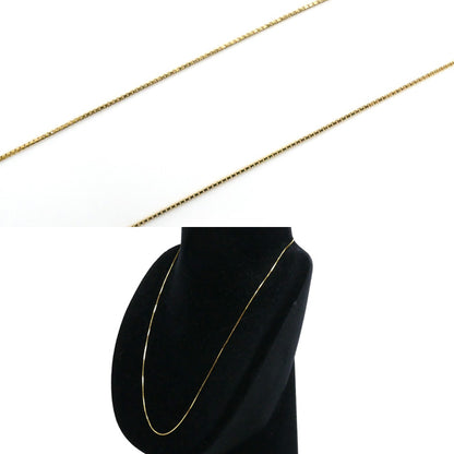 K18YG イエローゴールド ネックレス ベネチアン 2.3g ～45cm フリーチェーン レディース【中古】