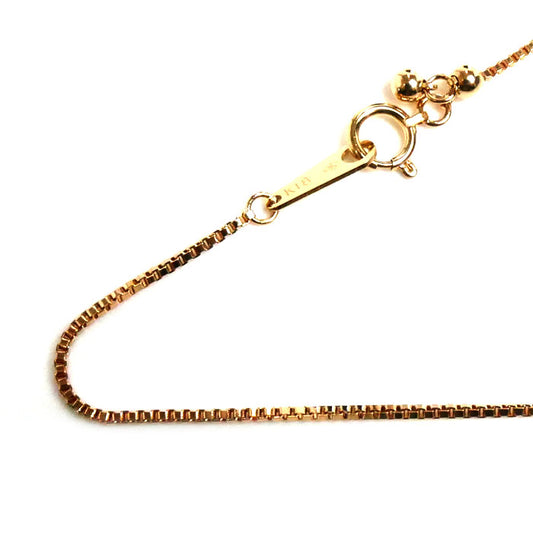 K18PG ピンクゴールド ネックレス ベネチアン 4.5g ～50cm レディース【中古】