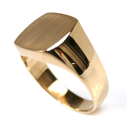 K18YG イエローゴールド 印台 リング・指輪 18号 11.1g メンズ【中古】【美品】