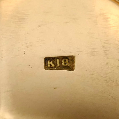 K18YG イエローゴールド 印台 リング・指輪 18号 11.1g メンズ【中古】【美品】