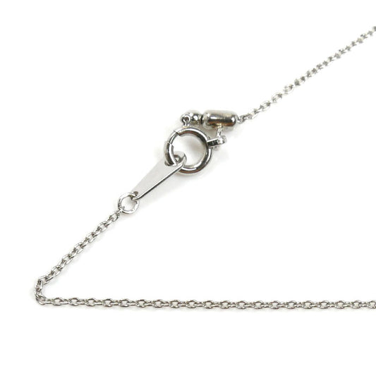 Pt850プラチナ ネックレス 小豆 2.0g ～45cm フリーチェーン レディース【中古】