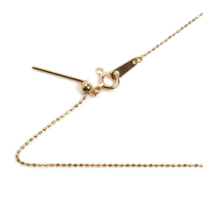 K18PG ピンクゴールド ネックレス 1.3g ～45cm シリンダー レディース【中古】