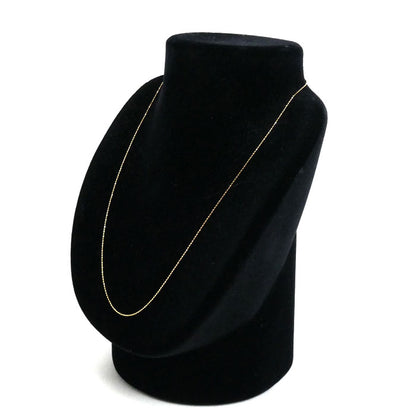 K18PG ピンクゴールド ネックレス 1.3g ～45cm シリンダー レディース【中古】