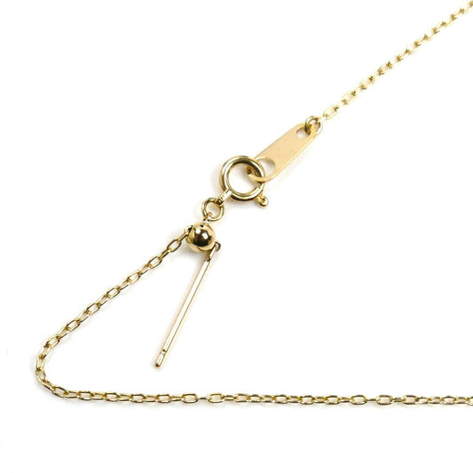 K18YG イエローゴールド ネックレス 小豆 1.9g ～45cm レディース【中古】