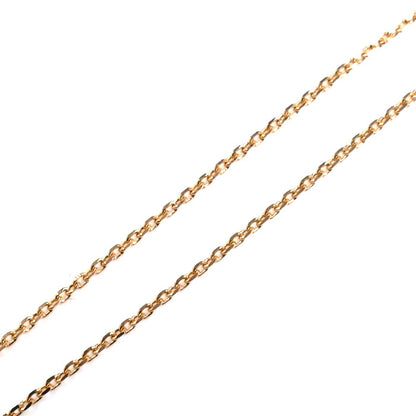 K18PG ピンクゴールド 小豆 ネックレス 1.4g 40cm レディース【中古】