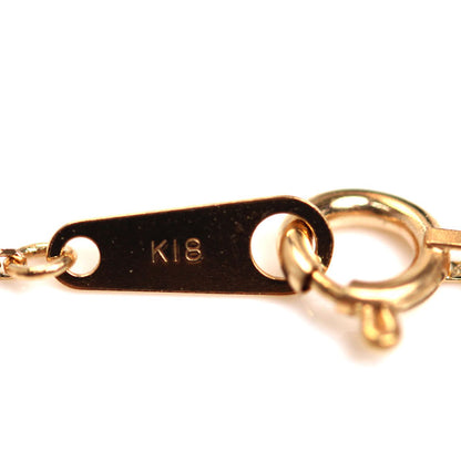 K18PG ピンクゴールド 小豆 ネックレス 1.4g 40cm レディース【中古】