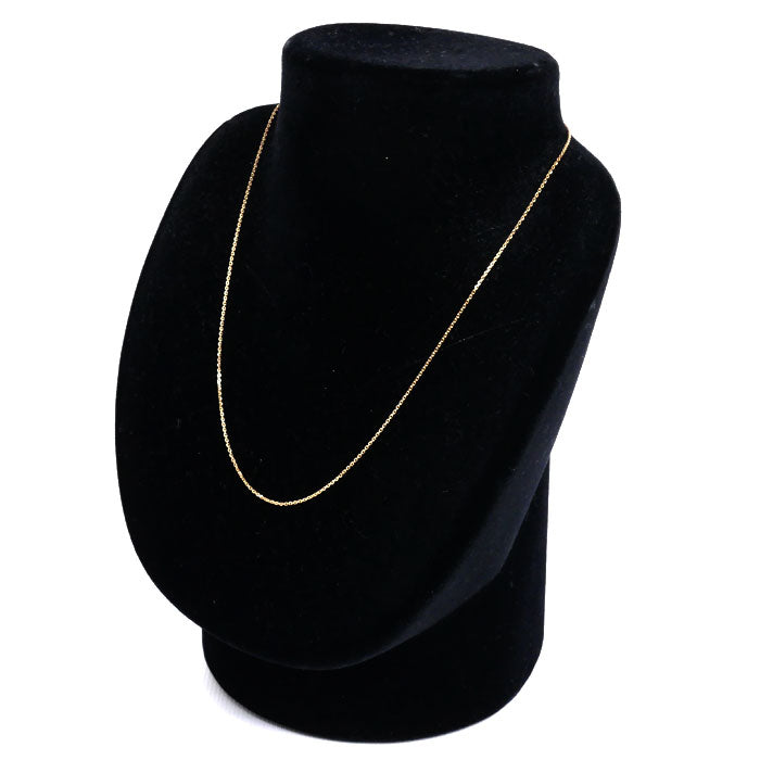 K18PG ピンクゴールド 小豆 ネックレス 1.4g 40cm レディース【中古】