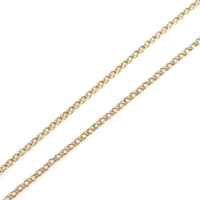 K18YG イエローゴールド デザイン ネックレス 1.1g 40cm レディース【中古】