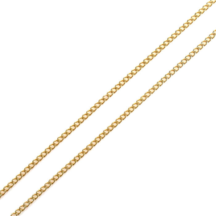 K18YG イエローゴールド ネックレス 喜平2面カット 1.1g 41cm【中古】