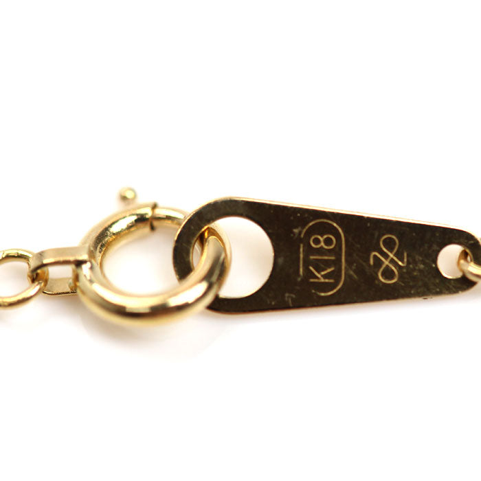 K18YG イエローゴールド ネックレス 喜平2面カット 1.1g 41cm【中古】