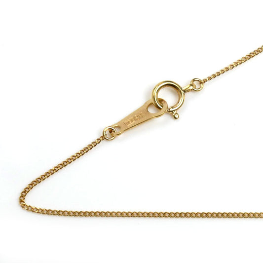 K18YG イエローゴールド ネックレス 喜平2面カット 1.2g 40cm【中古】