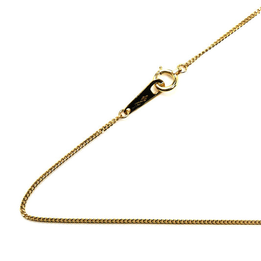 K18YG イエローゴールド ネックレス 喜平2面カット 1.8g 40cm レディース【中古】