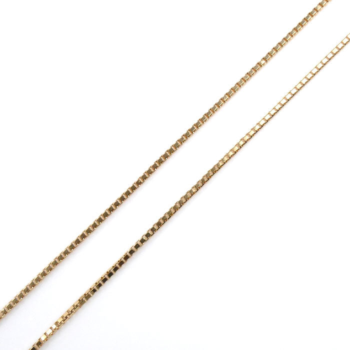 K18PG ピンクゴールド ネックレス ベネチアン 2.2g ~45cm フリーチェーン レディース【中古】