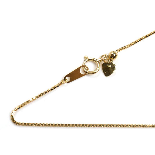 K18YG イエローゴールド ネックレス ベネチアン 3.7g ~45cm フリーチェーン レディース【中古】