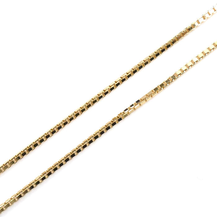 K18YG イエローゴールド ネックレス ベネチアン 3.7g ~45cm フリーチェーン レディース【中古】