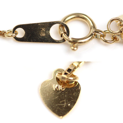 K18YG イエローゴールド ネックレス ベネチアン 3.7g ~45cm フリーチェーン レディース【中古】