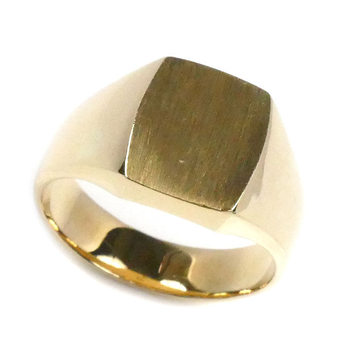 K18YG イエローゴールド 印台 リング・指輪 19号 12.5g メンズ【中古】