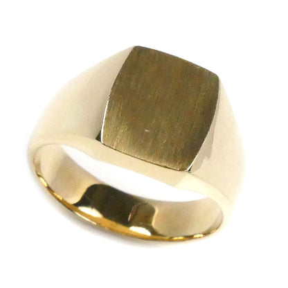 K18YG イエローゴールド 印台 リング・指輪 19号 12.5g メンズ【中古】