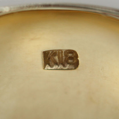 K18YG イエローゴールド 印台 リング・指輪 19号 12.5g メンズ【中古】